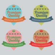 Set of Vintage Retro Badge N8