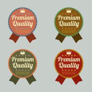 Set of Vintage Retro Badge N9