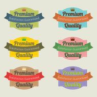 Set of Vintage Retro Badge N10
