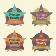 Set of Vintage Retro Badge N11