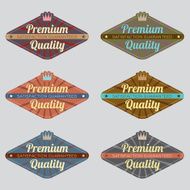 Set of Vintage Retro Badge N12