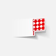 realistic design element linesman flag N37