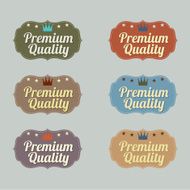 Set of Vintage Retro Badge N16