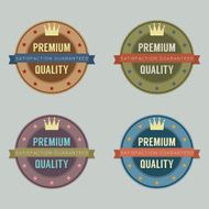 Set of Vintage Retro Badge N17