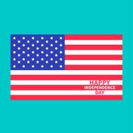 Happy independence day US of America 4th July Center