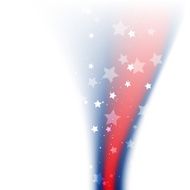 shiny american flag design