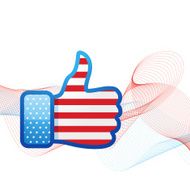 american flag social media