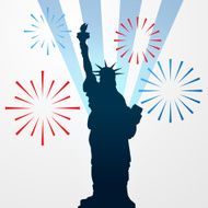 statue of liberty shullouette