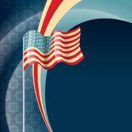 vector 4th of july america flag N2