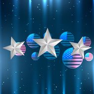 shiny american flag design N2
