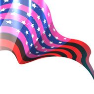 shiny american flag design N4