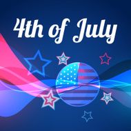 abstract vector 4th of july