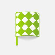 realistic design element linesman flag N43