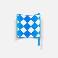 realistic design element linesman flag N44