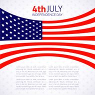Stylish american Independence day design