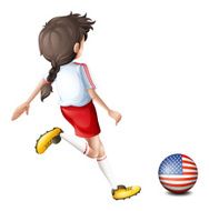 Female soccer player from the United States