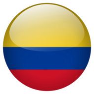 Colombia Flag Button N4