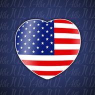 American heart for Independence Day N2