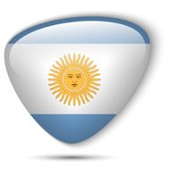 Argentina Flag Glossy Button