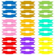 Set of colorful ribbons