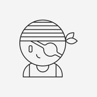 pirate line icon N15