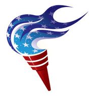 patriotic torch