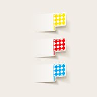 realistic design element linesman flag N49