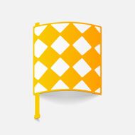 realistic design element linesman flag N51