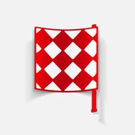 realistic design element linesman flag N52