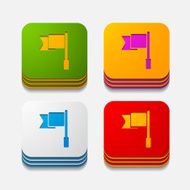 square button flag N9