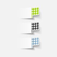 realistic design element linesman flag N53