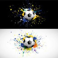 soccer ball dash on colorful background vector illustration