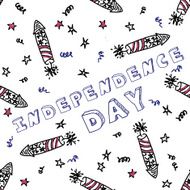 Independence day celebration card with text N2