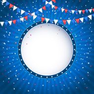 Independence day background with banner