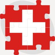Swiss Flag in puzzle N2