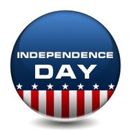American Independence Day Badge