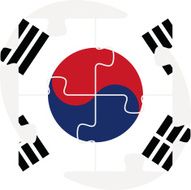 South Korean Flag in puzzle N5