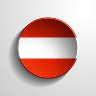 Austria 3d Round Button