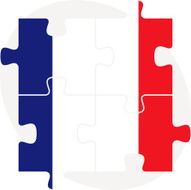 French Flag in puzzle