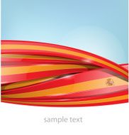 ribbon spain flag on background