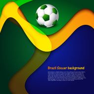 Brazil colors beautiful celebration concept stylish wave Soccer