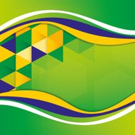 Abstract background Brazil Flag concept