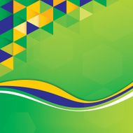 Abstract background Brazil Flag concept N2