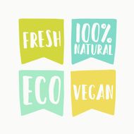 Natural and vegan flag tags