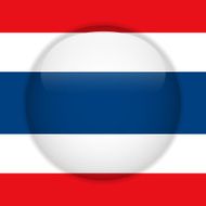 Thailand Flag Glossy Button