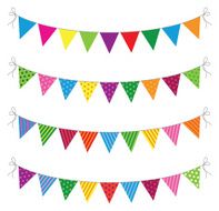 four lines of bunting