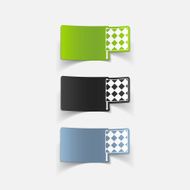 realistic design element linesman flag N58