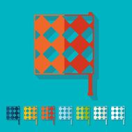 Flat design linesman flag N9