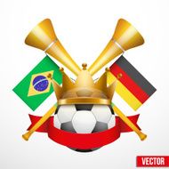 Sporting Poster with Soccer Ball