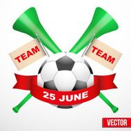 Sporting Poster with Soccer Ball N2